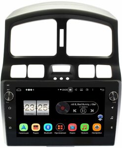 Штатная магнитола Hyundai Santa Fe 2000-2012 LeTrun BPX409-HY223N на Android 10 (4/32, DSP, IPS, с голосовым ассистентом, с крутилками), фото 1