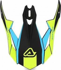 Козырёк Acerbis для шлема X-TRACK Light Blue/Fluo Yellow, фото 1