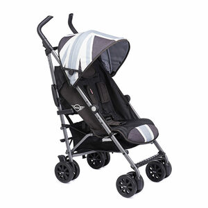 Коляска Easywalker Mini Buggy+ Union Jack Vintage Black White с бампером, фото 1