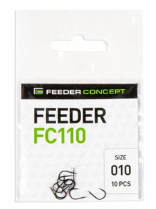 Крючки FC FEEDER сер. FC110 разм.010 10шт., фото 4