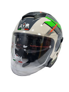 Шлем AiM JK526 Fluo-Green/White/Black XXXL, фото 1