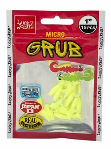 Твистеры съедобные искусственные LJ Pro Series MICRO GRUB 1,0in (02,50)/S88 15шт., фото 4