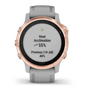 Garmin Fenix 6S Sapphire розовое золото с серым ремешком, фото 7