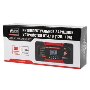 Интеллектуальное зарядное устройство для автомобильного аккумулятора AVS BT-L10 (10A) 12V, фото 8