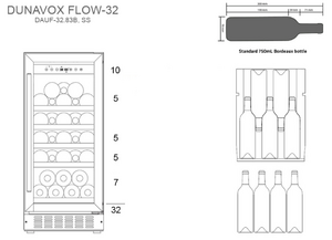 Винный шкаф Dunavox DAUF-32.83SS, фото 5