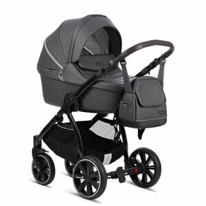 Коляска 2 в 1 Noordi Fjordi Leather 2021, Shadow Grey, фото 3