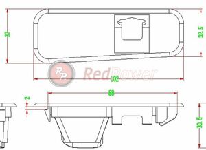 Штатная видеокамера парковки Redpower KIA196P Premium для KIA Rio Sedan (2011+), фото 3