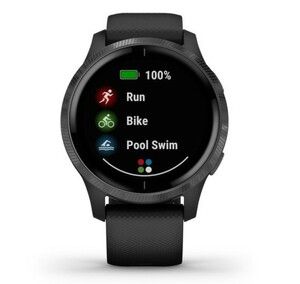 Смарт-часы Garmin Venu черные с серым безелем, фото 4