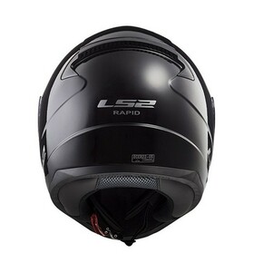 Мотошлем LS2 FF353 RAPID II SOLID (черный глянцевый, Black, L), фото 4