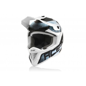 Шлем Acerbis LINEAR White/Light-Blue XS, фото 1