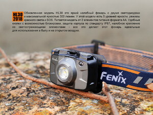 Налобный фонарь Fenix HL30 (2018) Cree XP-G3 синий, фото 6