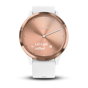 Garmin Vivomove HR розовое золото с белым ремешком, фото 2