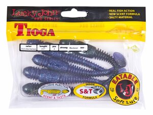 Виброхвосты съедоб. искусст. LJ Pro Series TIOGA 4.5in (11.40)/T52 5шт., фото 4