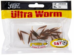 Слаги съедобные искусственные LJ Pro Series ULTRA WORM 1,0in (02.54)/PA16 20шт., фото 4