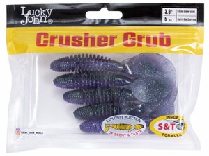 Твистеры съедобные искусственные LJ Pro Series CRUSHER GRUB 3,9in (09.90)/T52 5шт., фото 4