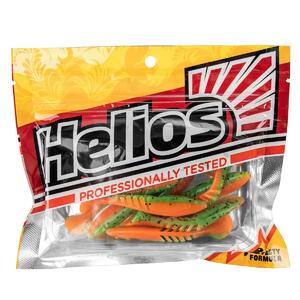 Виброхвост Slash 2,64"/6,7 см Pepper Green & Orange 10шт. (HS-19-018) Helios (0), фото 2