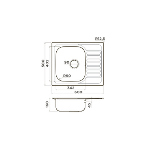 Кухонная мойка Omoikiri Kashiogawa 60-IN нерж.сталь/нержавеющая сталь, фото 2