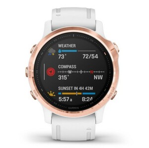 Garmin Fenix 6S PRO розовое золото с белым ремешком, фото 4