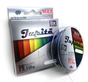 Шнур плетеный "Shii Saido" Jupita 8X, L-150 м, d-0,405 мм, test-29,45 кг, multicolor, фото 2