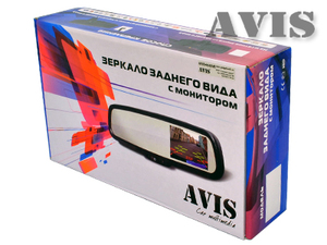 Зеркало заднего вида со встроенным монитором 4.3" AVEL AVS0401BM, фото 5