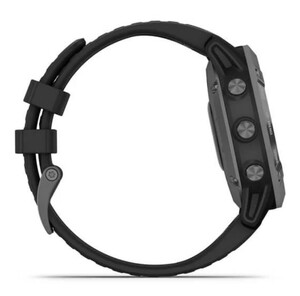 Garmin Fenix 6 PRO Solar серый с черным ремешком, фото 4