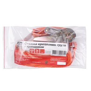 Стяжка для крепления груза AVS SG-405, 25 мм, 5 м, оранжевая, фото 8