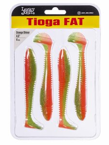 Виброхвосты съедоб. искусст. LJ Pro Series TIOGA FAT 4.5in (11.43)/Z12 4шт., фото 4