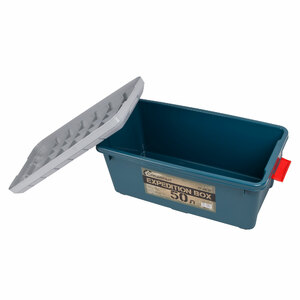 Ящик многофункц. особопрочный СЛЕДОПЫТ Expedition Box, 50 л, 700х360х320 мм, цв. зеленый/серый, фото 3