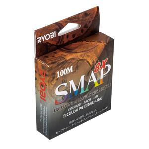 Шнур SMAP PE8X-100M 1.5# Multi Colour 0,205мм Ryobi, фото 3