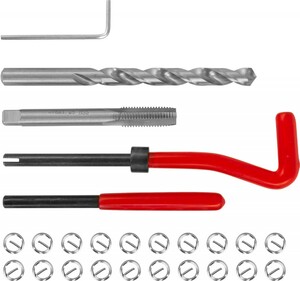 Thorvik TRIS8125 Набор для восстановления резьбы M8x1.25, 25 предметов, фото 1