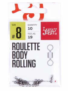 Вертлюги LJ Pro Series ROULETTE BODY ROLLING 008 10шт., фото 2