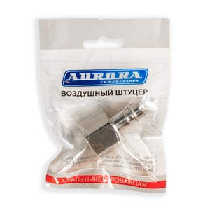 Быстросъёмный штуцер Aurora «папа», внутренняя резьба 1/2″, никелированная сталь, 1 шт., фото 3