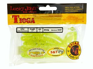 Виброхвосты съедобные LJ Pro Series TIOGA 3.9in (10.00)/071 5шт., фото 4