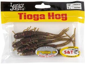 Виброхвосты съедоб. искусст. LJ Pro Series TIOGA HOG 4.5in (11.40)/PA03 5шт., фото 4