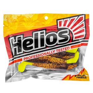 Виброхвост Zander 4"/10,2см Black Sparkles LT 5шт. (HS-36-033) Helios, фото 2