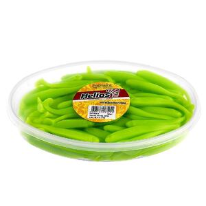 Виброхвост несъедоб. Jumbo 4,95"/12.5 см Lime 100шт. (HS-7-008-N) Helios (0), фото 2