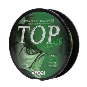 Шнур TOP PE4X-120M 0.3/d-0.092mm Dark green Ryobi, фото 5