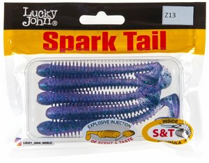 Виброхвосты съедоб. искусст. LJ Pro Series Spark Tail 4,0in (10,10)/Z13 5шт., фото 4