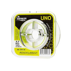Леска UNO 0,18mm/100m F.Yellow Nylon PREMIER fishing (PR-U-Y-018-100) (0), фото 3