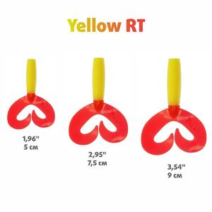 Твистер несъедоб. Credo Double Tail 3,54"/9 см Yellow RT 15шт. (HS-28-038-N-15) Helios, фото 4
