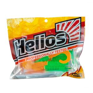 Твистер Din 3,11"/7,9см Lime & Orange 6шт. (HS-33-020) Helios (0), фото 2