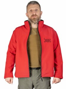 Куртка Lucky John SOFTSHELL 01(красный р.S), фото 7