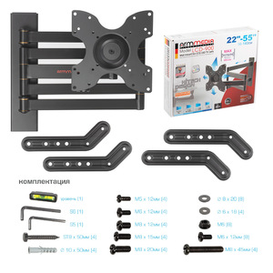 Настенный кронштейн для LED/LCD телевизоров ARM MEDIA LCD-900 BLACK, фото 7