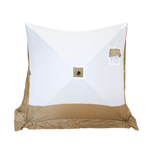 Палатка зимняя СЛЕДОПЫТ 2-скатная, Oxford 210D PU 1000, цвет оливковый/белый, фото 3