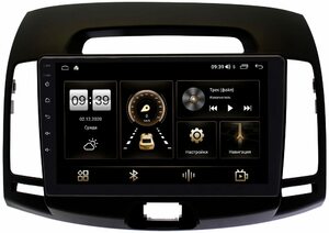 Штатная магнитола LeTrun 3792-9-680 для Hyundai Elantra IV (HD) 2006-2011 (черная) на Android 10 (4/64, DSP, QLed) С оптическим выходом, фото 1