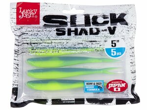 Слаги LJ 3D Series SLICK SHAD-V 5.0in (12,7) T57 5шт., фото 4