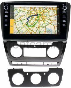 Штатная магнитола LeTrun 3149-1022 для Skoda Octavia II (A5) 2004-2013 с климатом и без на Android 10 (DSP 2/16 с крутилками), фото 1