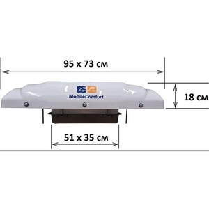 Кондиционер MobileComfort MC3012T, накрышный электрический моноблок 3кВт, 12V, фото 2