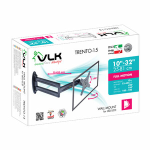 Настенный кронштейн для LED/LCD телевизоров VLK TRENTO-15b BLACK, фото 3