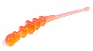 Слаги съедобные искусственные LJ Pro Series TIPSY WORM 2,3in (05.84)/T74 12шт., фото 2